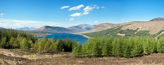 Scottish highlands panorama